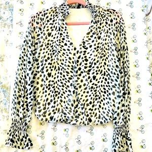 🐾 Lynx print blouse 🐈‍⬛